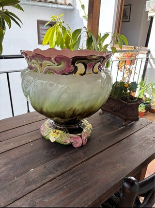 Jarrón Porcelana Austriaca Diseño Checo,Julius.
