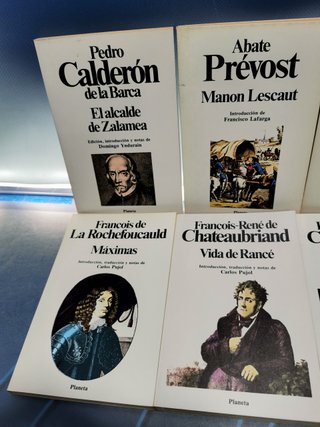 8 Libros clásicos, diferentes autores, editorial Planeta, años 80