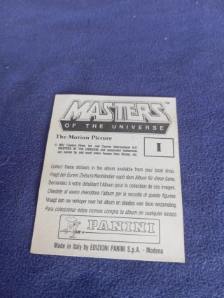 Cromo Masters del Universo - Letra I