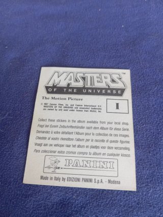 Cromo Masters del Universo - Letra I