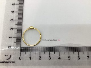 anillo oro 18k con piedra con circonita