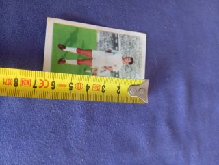 Cromo de fútbol antiguo