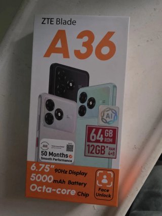 Móvil ZTE Blade A36 Nuevo con Ticket