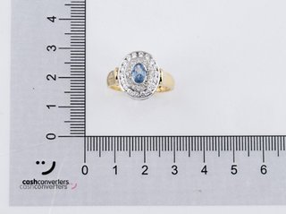 anillo oro 18k con piedra con circonita