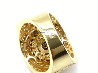 sello oro 18k con piedra con circonita