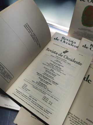 REVISTA DE OCCIDENTE, AÑO I. , 12 tomos, del 7 al 38 (1981-1984)