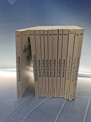 REVISTA DE OCCIDENTE, AÑO I. , 12 tomos, del 7 al 38 (1981-1984)