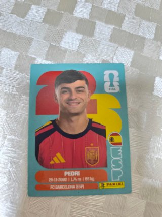 Cromo Pedri Mundial Panini España