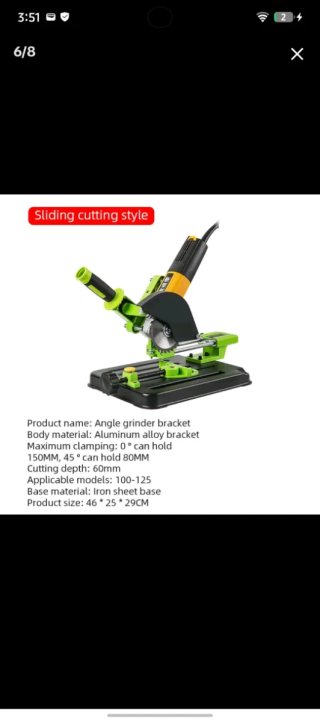Soporte para amoladora angular mejorado