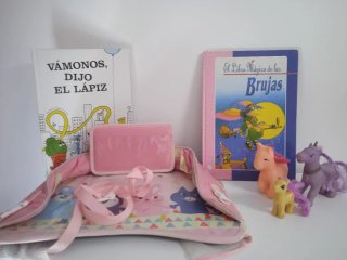 Mesita Coche Infantil Rosa