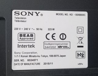 Placa TV 1-894-595-12 SONY