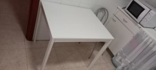 Mesa extensible cocina Ikea VIHALS blanca