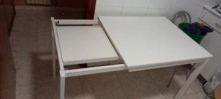 Mesa extensible cocina Ikea VIHALS blanca