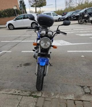 Moto Naked Azul