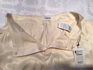 Pantalón cargo Desigual beige satinado