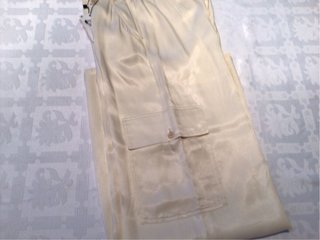 Pantalón cargo Desigual beige satinado