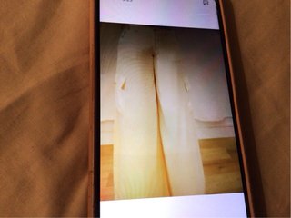 Pantalón cargo Desigual beige satinado