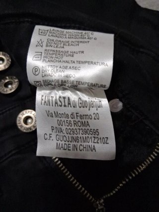 Jeans vita alta neri XS