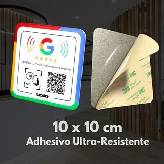 TAPSTAR Placa Google NFC QR Acrílico