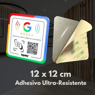 TAPSTAR Placa Google NFC QR Acrílico