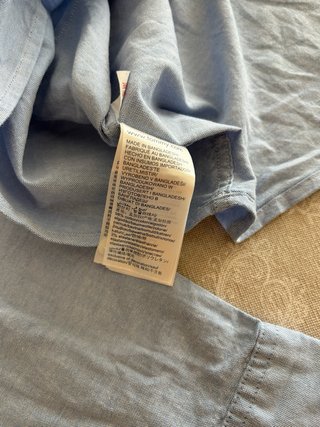Camicia Tommy Hilfiger Uomo Azzurra Oxford - Tagli