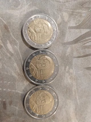 Monedas de dos euros.