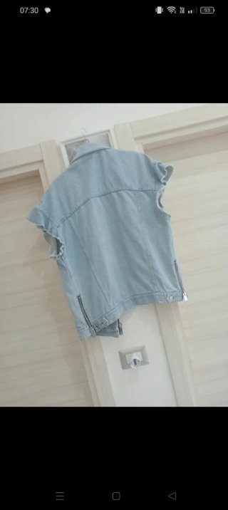 MSGM Smanicato Jeans Azzurro