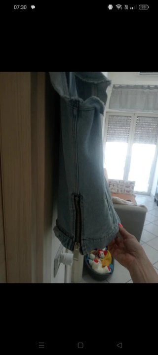 MSGM Smanicato Jeans Azzurro
