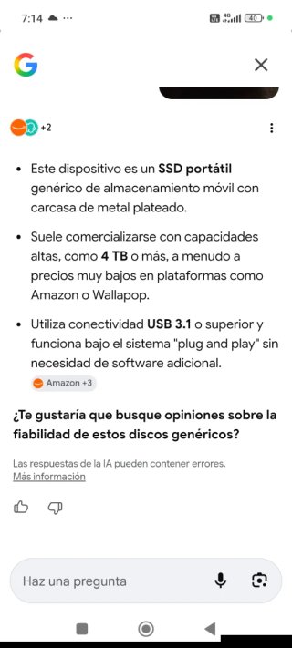 SSD Portátil Almacenamiento Móvil