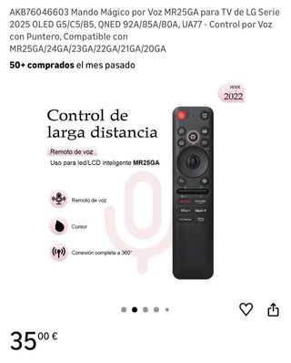 Mandos Magic Control LG Nuevos