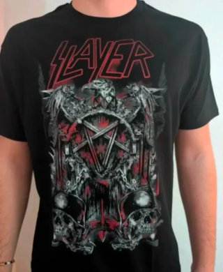 CAMISETA NEGRA - SLAYER - TALLA XL y más...