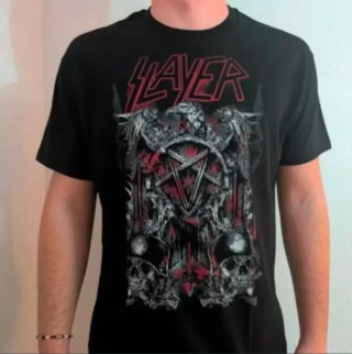 CAMISETA NEGRA - SLAYER - TALLA XL y más...