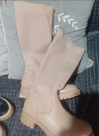 Botas Zara Beige Talla 36