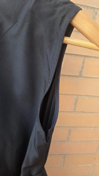 Vestido Kling Negro/Blanco Talla S