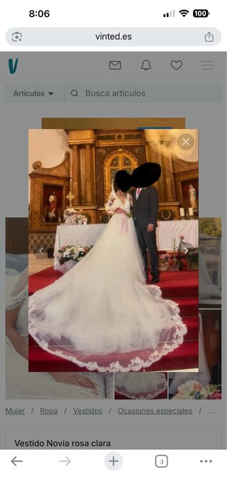 Vestido de Novia Rosa Clara