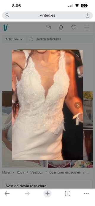 Vestido de Novia Rosa Clara