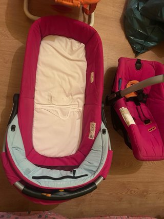 Lote Accesorios Bebé: Silla Coche, Capazo y Hamaca