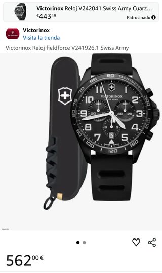 Reloj Victorinox Swiss Army y Navaja