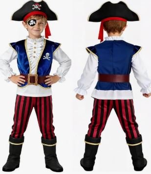 Disfraz Pirata Niño Completo Accesorios talla 110