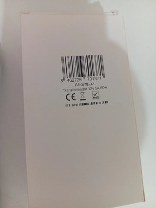 Transformador Ahorraluz 12V 5A 60W