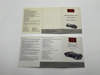 CMC 4 x Certificati Garanzia Libretti Auto