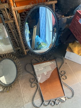 Lote de 4 espejos decorativos vintage antiguos