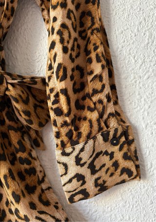 Mono corto falda pantalon. Zara. leopardo XS