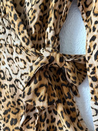 Mono corto falda pantalon. Zara. leopardo XS