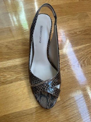 Sandalias Gloria Ortiz Talla 38 Piel Serpiente