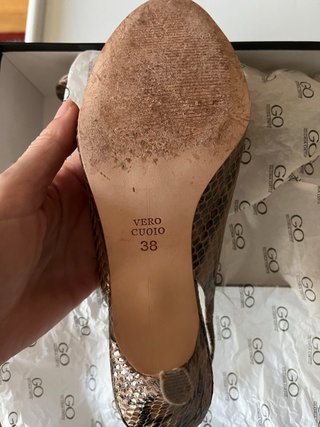 Sandalias Gloria Ortiz Talla 38 Piel Serpiente