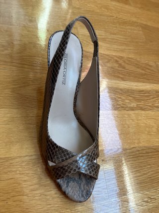 Sandalias Gloria Ortiz Talla 38 Piel Serpiente