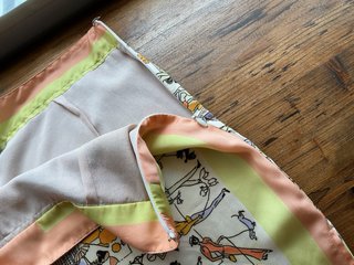 Shorts in seta con stampa città