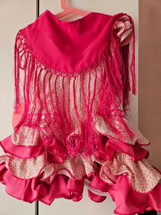 Vestido Flamenca Niña 1-2 Años