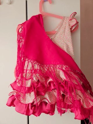 Vestido Flamenca Niña 1-2 Años